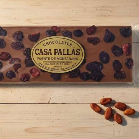 Chocolate con Leche y Arándanos - 160 Gramos